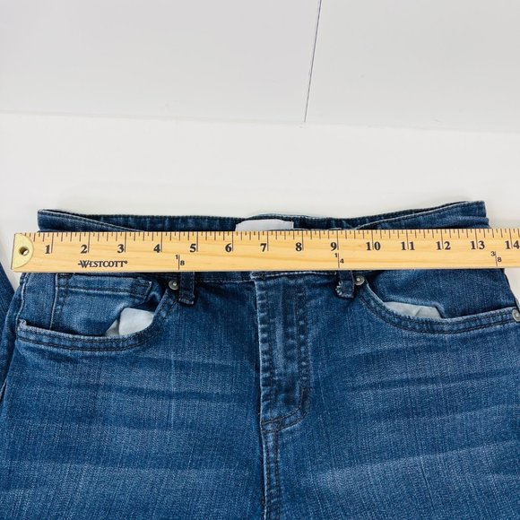 William Rast Blue Mid-Rise Crop Boot Jeans Juniors Size 28 Stretch - Picture 11 of 14